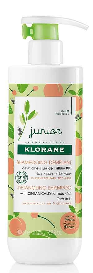 KLORANE PETIT JUNIOR шампоан за разресване с праскова 500ml