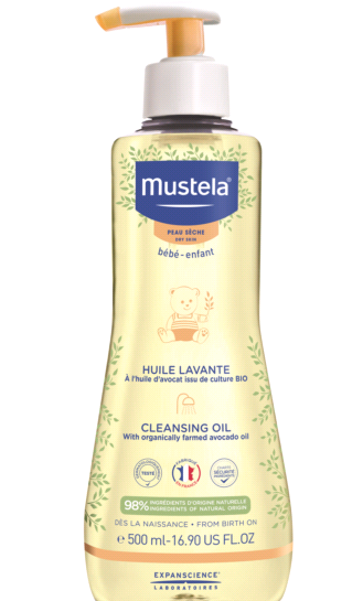 MUSTELA BEBE душ-олио за суха кожа 500ml