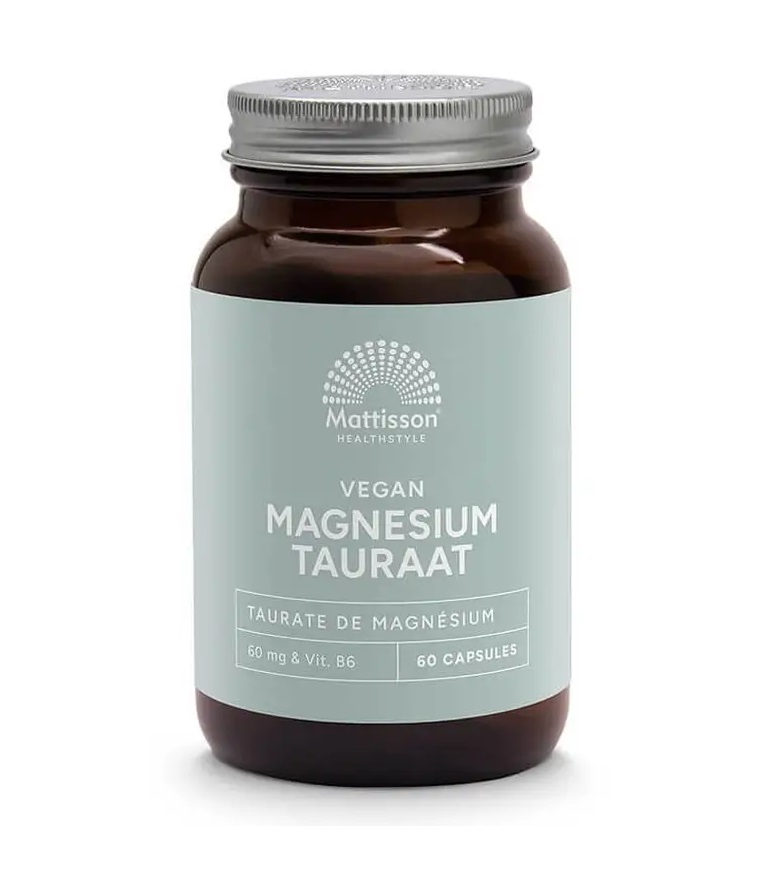 MATTISSON Magnesium Tauraat Мангезий (таурат) + витамин В6 х 60 caps