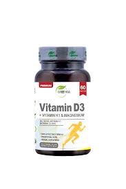 GREWIA Vitamin D3 400IU + Vitamin K1 + Magnesium  за имунната, нервната, мускулната и сърсечно-съдовата система x 60 caps