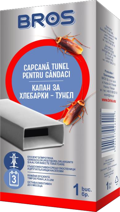 BROS капан / къщички с лепило за хлебарки