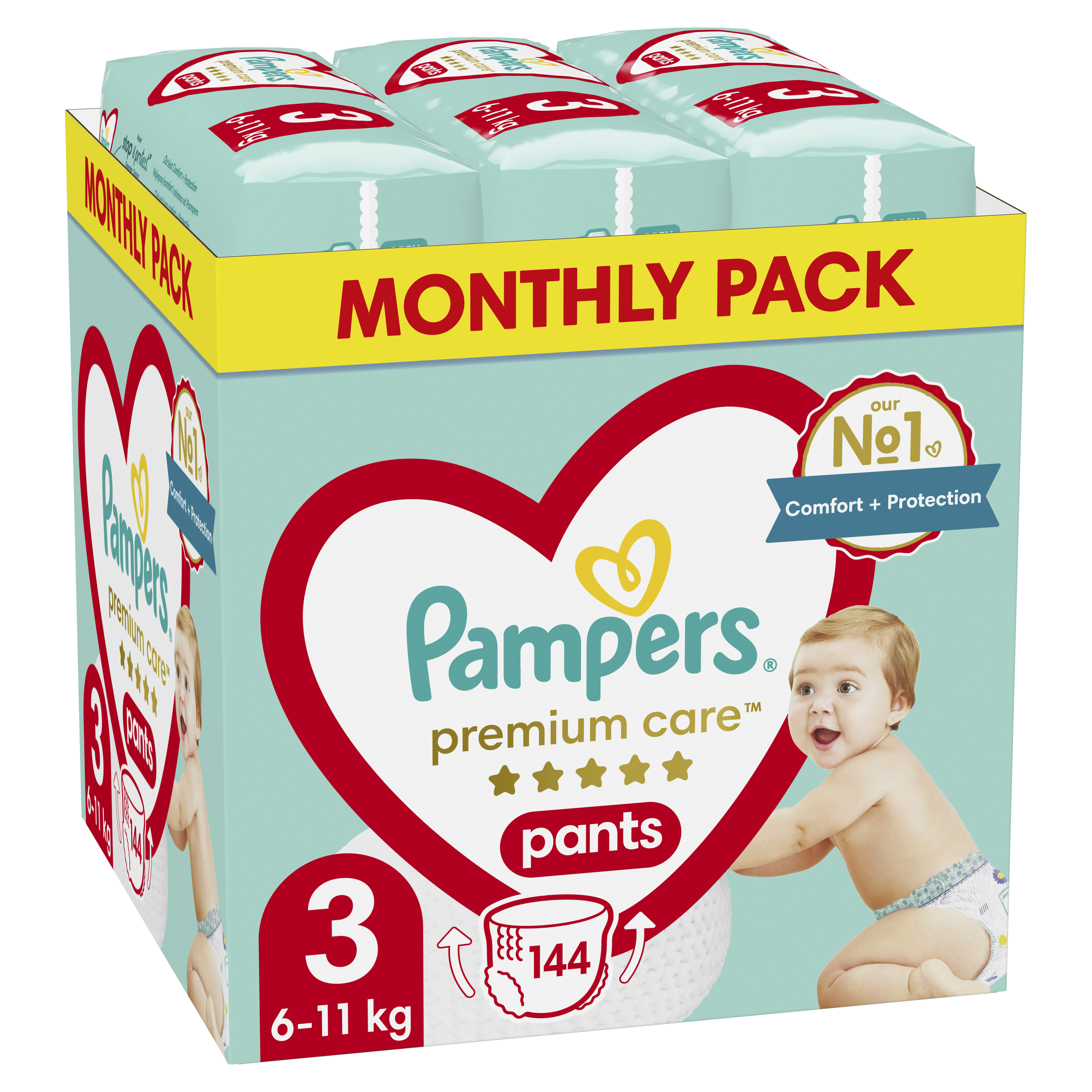 PAMPERS гащи PremCare MSB S3 6-11kg x 144