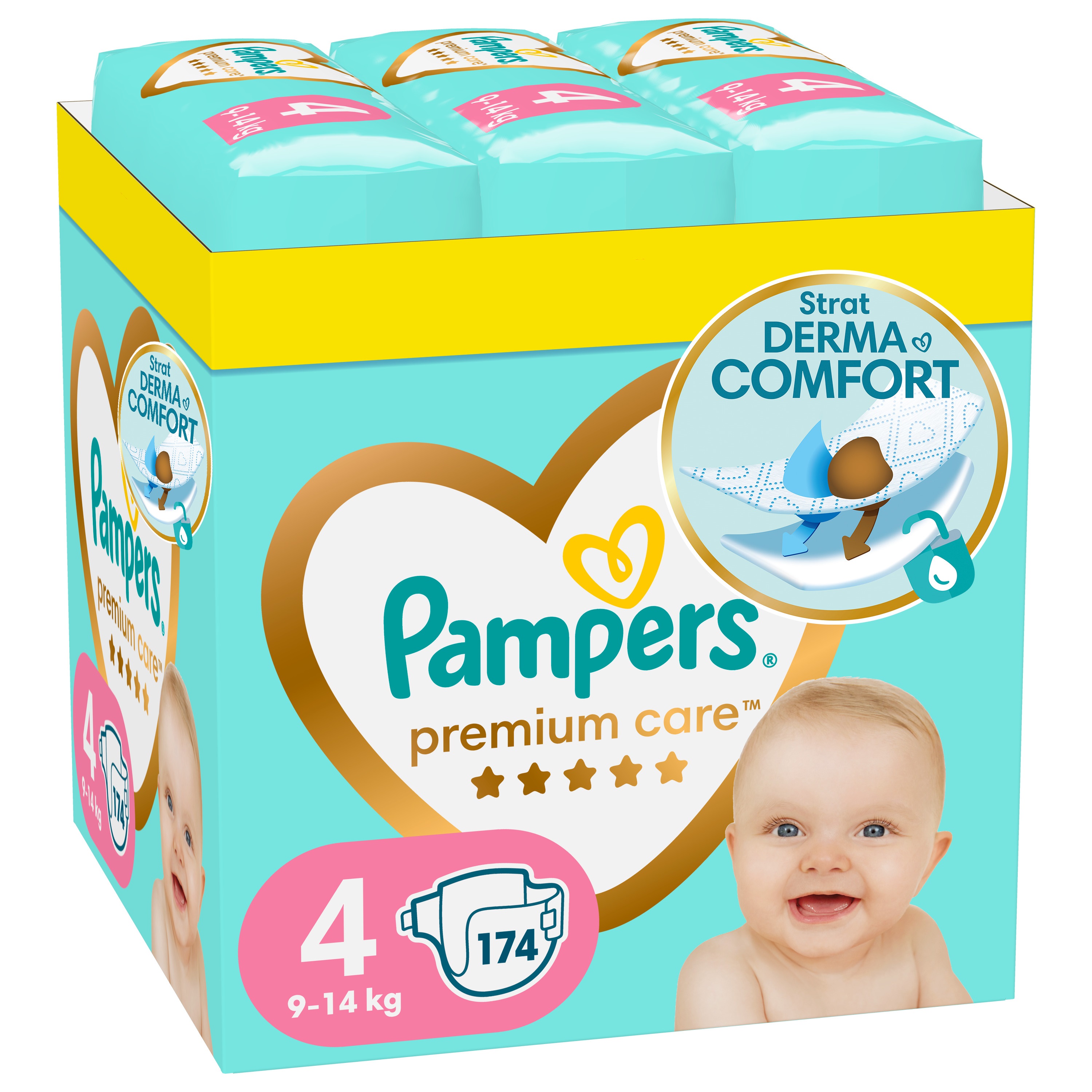 PAMPERS PremCare MSB S4 9-14kg x 174