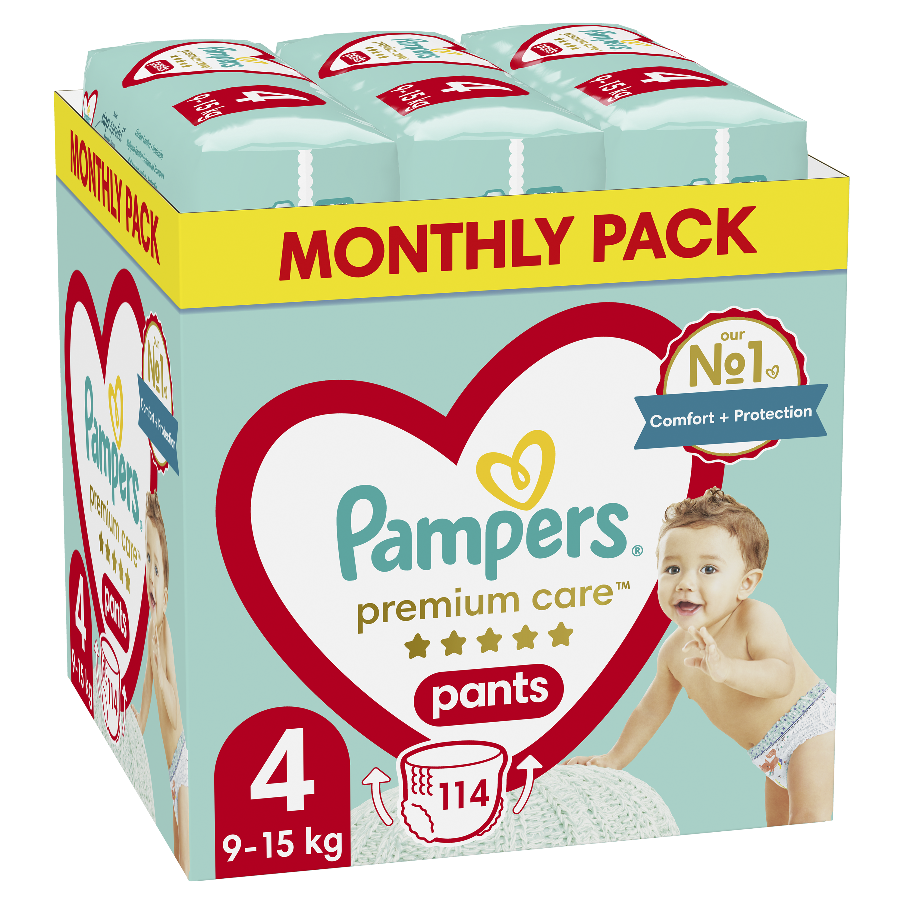 PAMPERS гащи PremCare MSB S4 9-15kg x 114