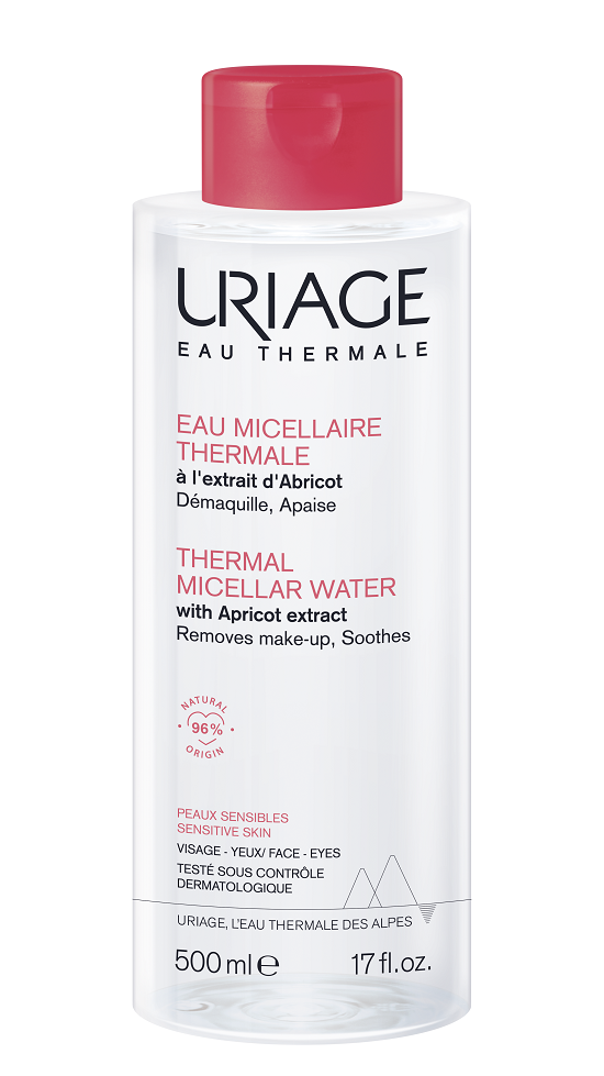 URIAGE EAU THERMALE мицеларна вода за чувствителна кожа,склонна към зачервяване 500ml