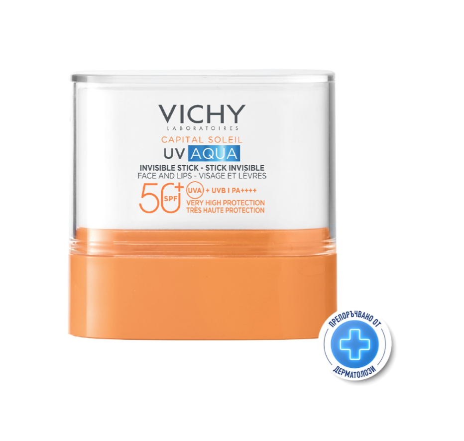 VICHY SOLEIL SPF50+ UV AQUA стик за лице и устни 10g