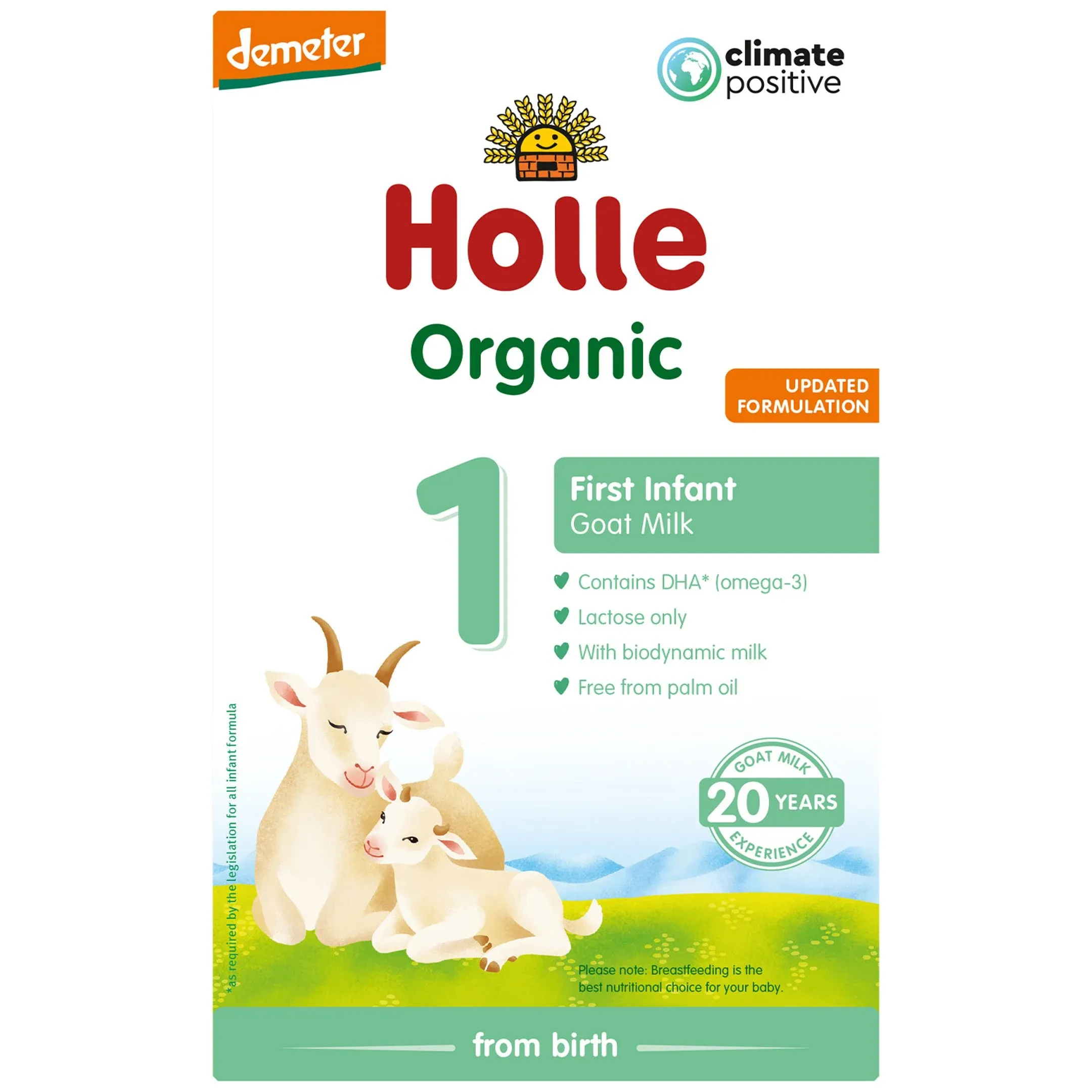 HOLLE Био мляко коза формула 1 за кърмачета 400g