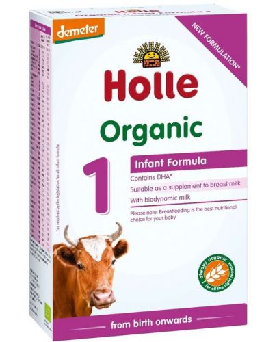 HOLLE Био мляко краве формула 1 за кърмачета 400g