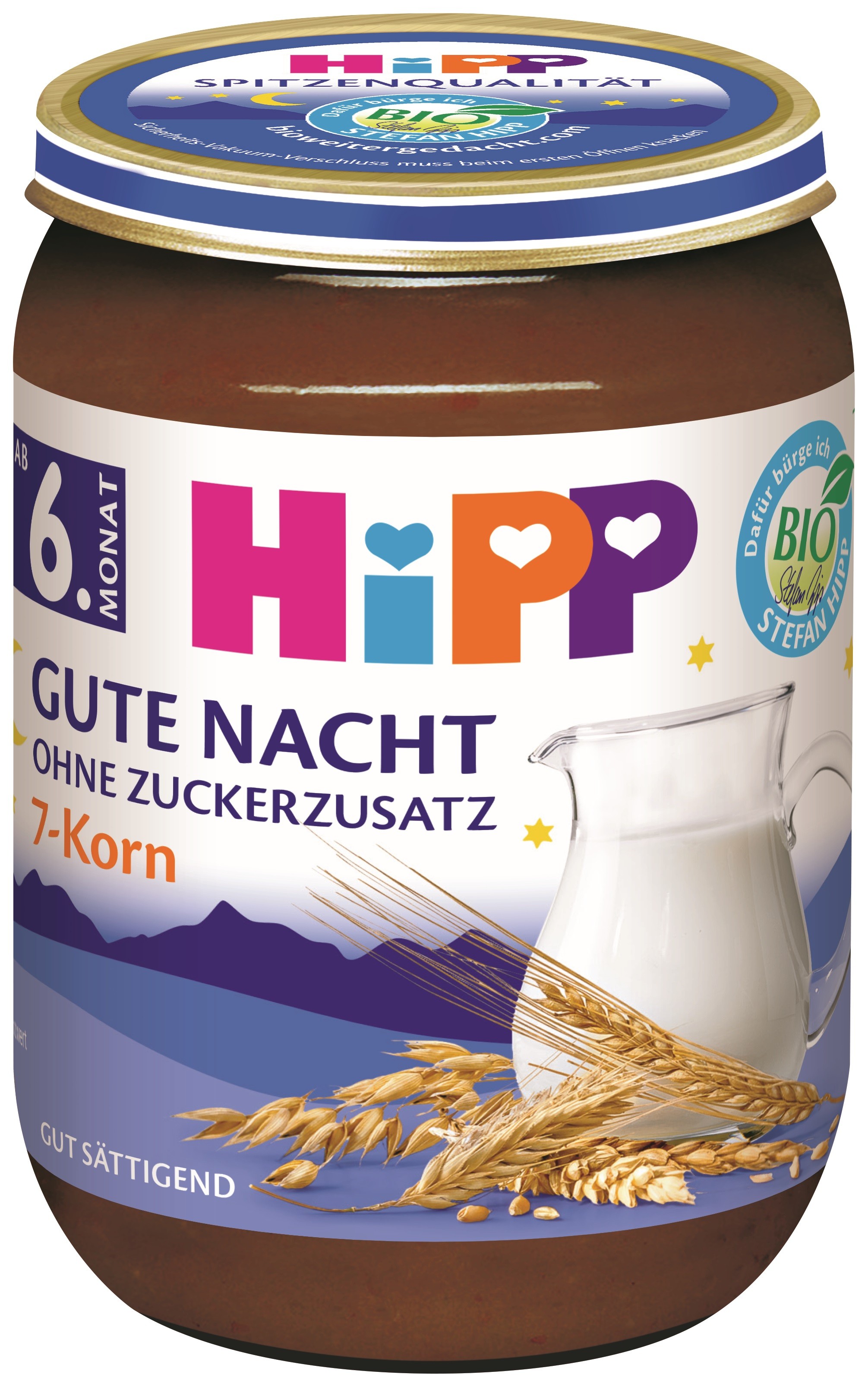 HIPP BIO МЛ.КАША "ЛЕКА НОЩ" 7 ЗЪРНА 190g 5516