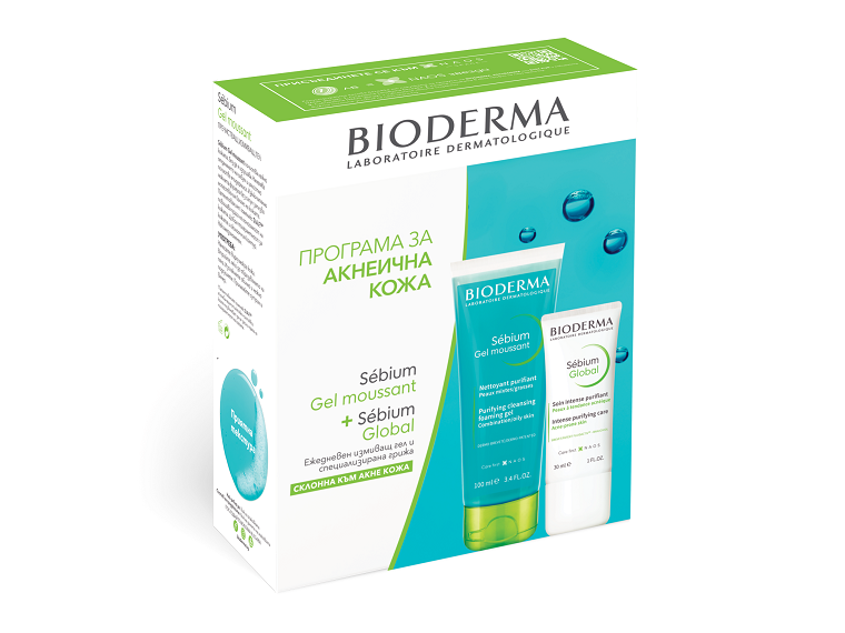 BIODERMA PROMO SEBIUM GLOBAL крем 30ml + измивен гел 100ml