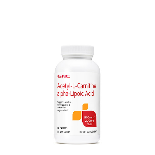 GNC ACETYL L-CARNITINE & ALPHA LIPOIC ACID Ацетил Л Карнитин Алфа Липоева киселина х 60 capl 043114