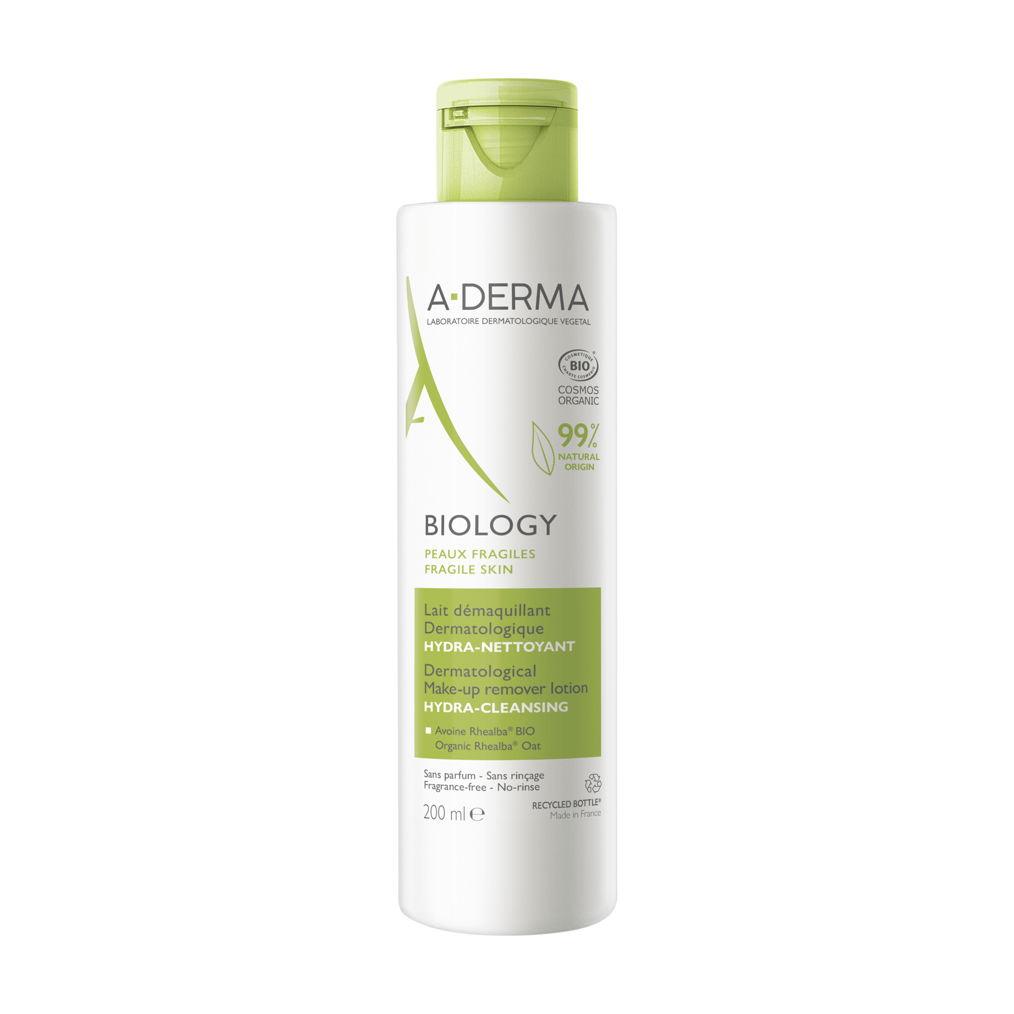 A-DERMA BIOLOGY дерматологично демакииращо мляко 200ml