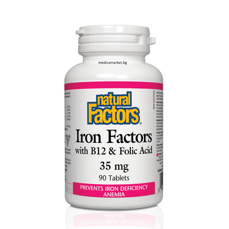 NATURAL FACTORS IRON FACTORS x 90 tabl