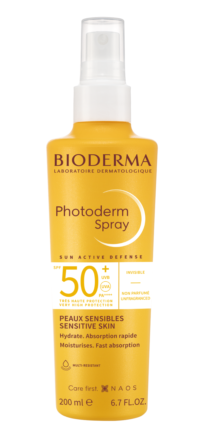 BIODERMA PHOTODERM SPF50+ Слънцезащитен спрей за чувствителна кожа 200ml