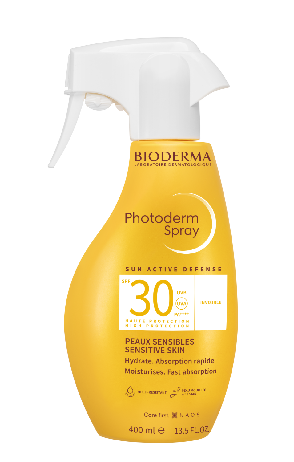 BIODERMA PHOTODERM SPF30 Слънцезащитен прозрачен спрей за чувствителна кожа спрей 400ml