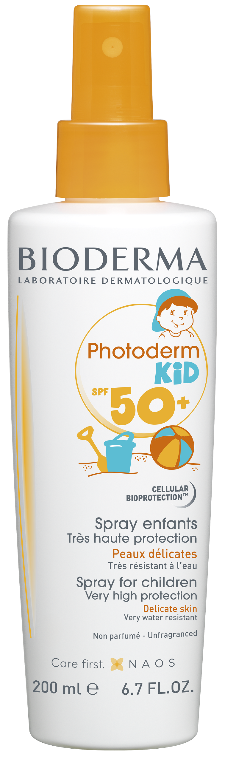BIODERMA PHOTODERM KID SPF50+ Слънцезащитен спрей за нормална бебешка и детска кожа 200ml