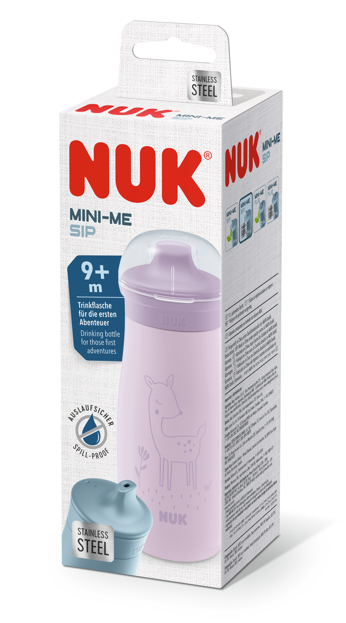 NUK Чаша MINI-ME SIP Stainless 300ml Елен