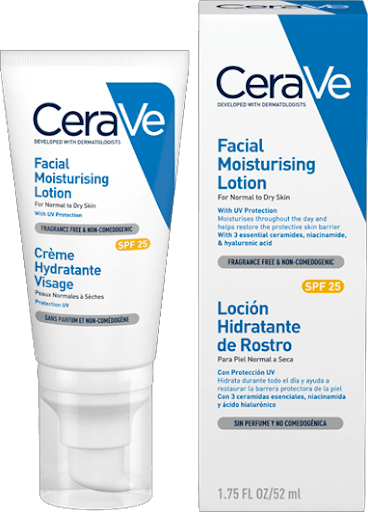 CERAVE АМ хидратиращ крем за лице SPF25 52ml
