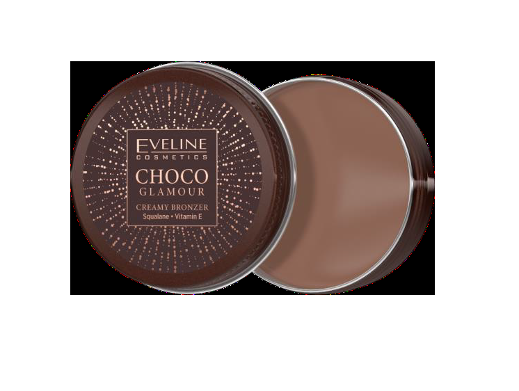 EVELINE CHOCO GLAMOUR CREAMY BRONZER N02 Крем бронзант за контуриране на лицето 20g