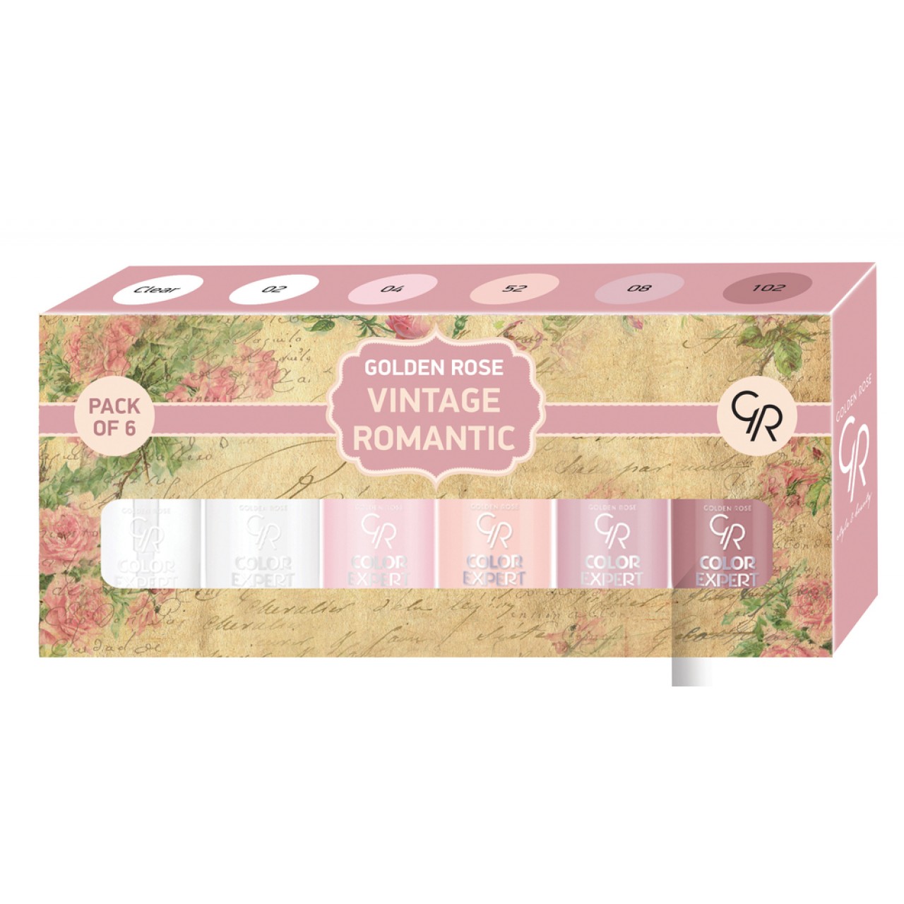 GOLDEN ROSE  комплект лак за нокти COLOR EXPERT VINTAGE ROMANTIC