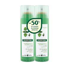 KLORANE DUO Шампоан сух с коприва за мазна коса 150ml 1+1 -50% от втория