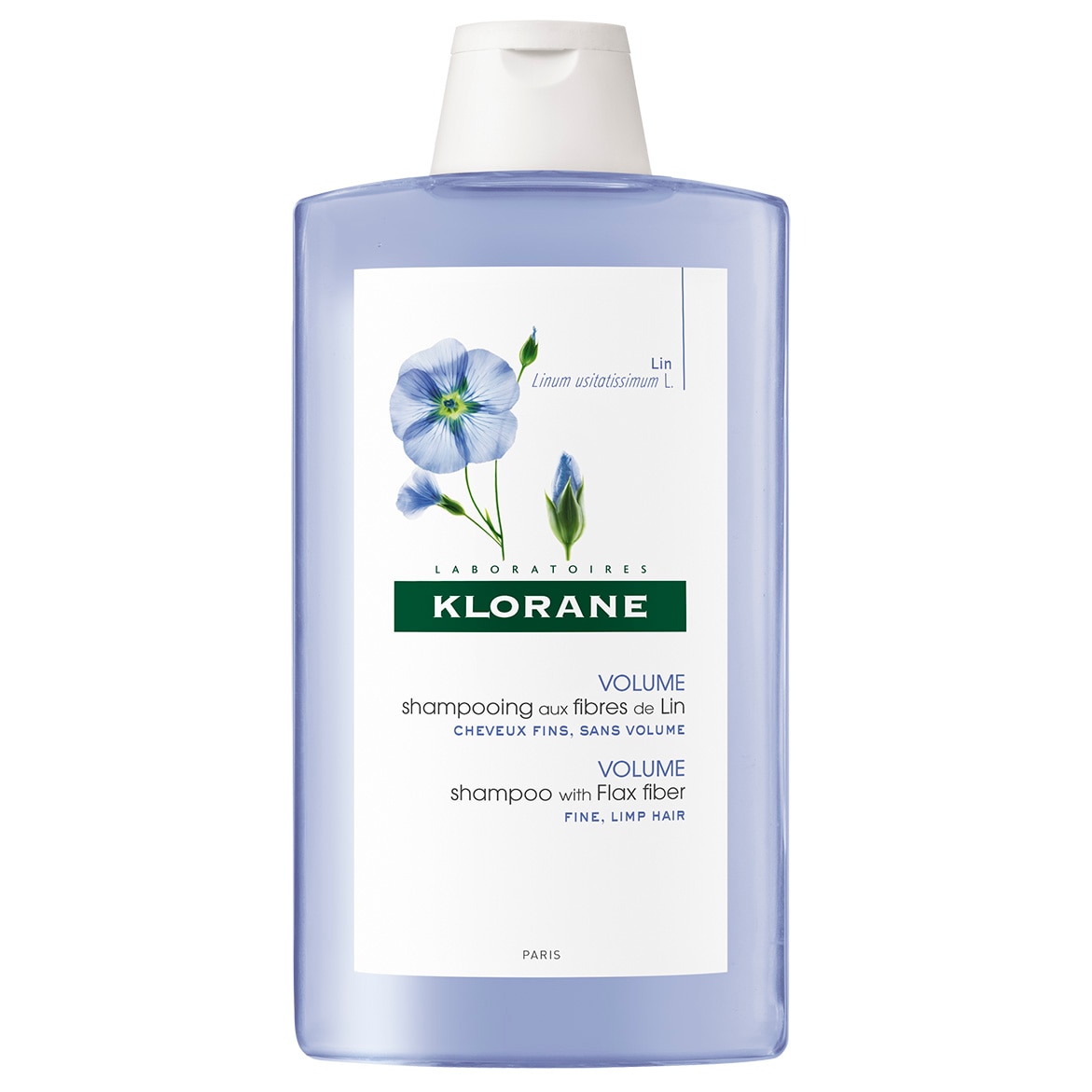 KLORANE Шампоан за плътност и обем с фибри от лен 400ml