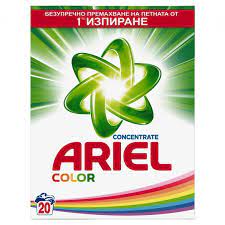 ARIEL цветни тъкани 20 пранета 1,3 кг