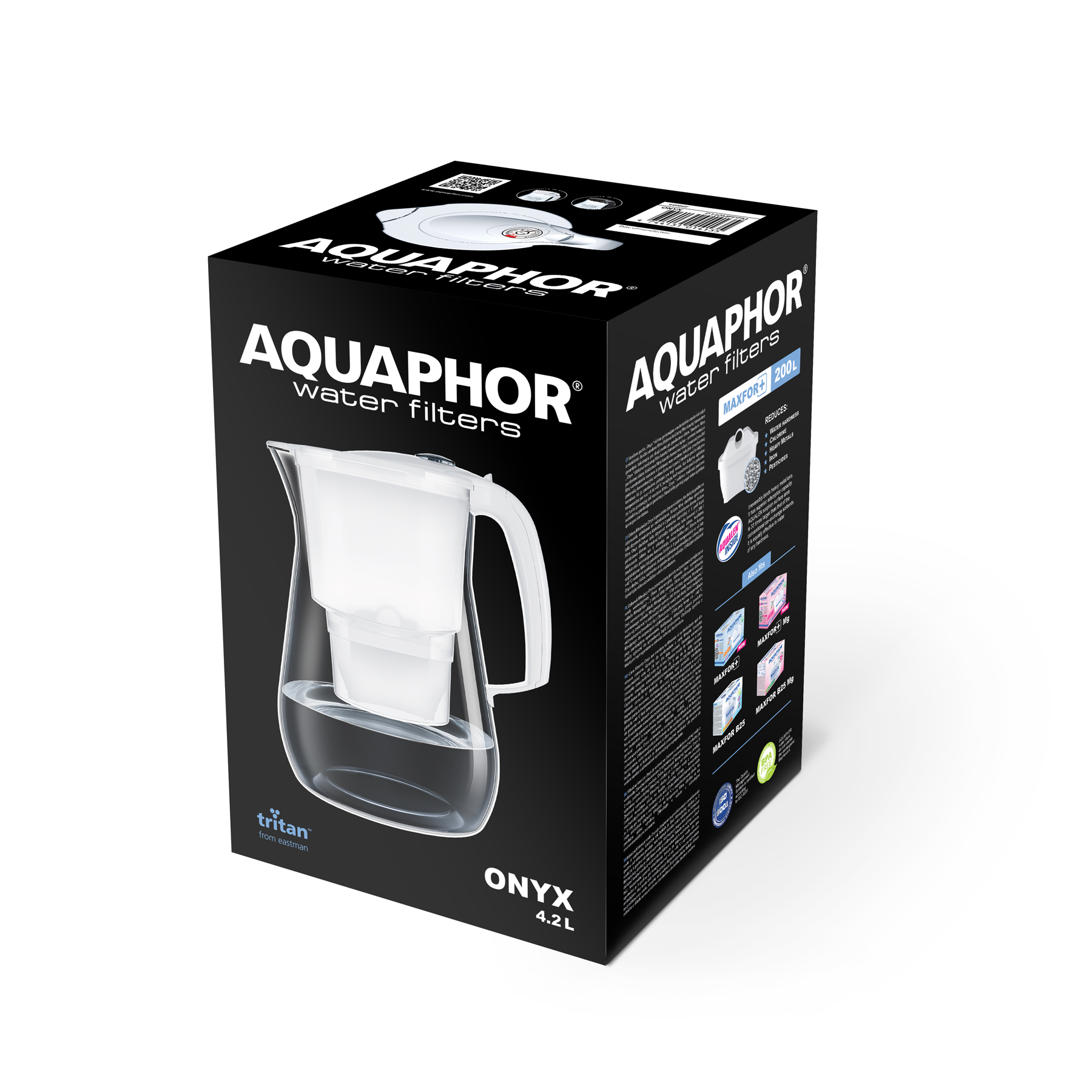AQUAPHOR Onyx Филтрираща Кана 4.2L Бяла MFP
