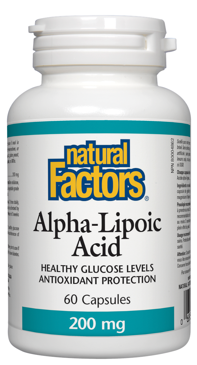 NATURAL FACTORS ALPHA-LIPOIC ACID 200mg x 60 caps