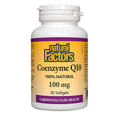 NATURAL FACTORS COENZYME Q10 100mg x 30 caps