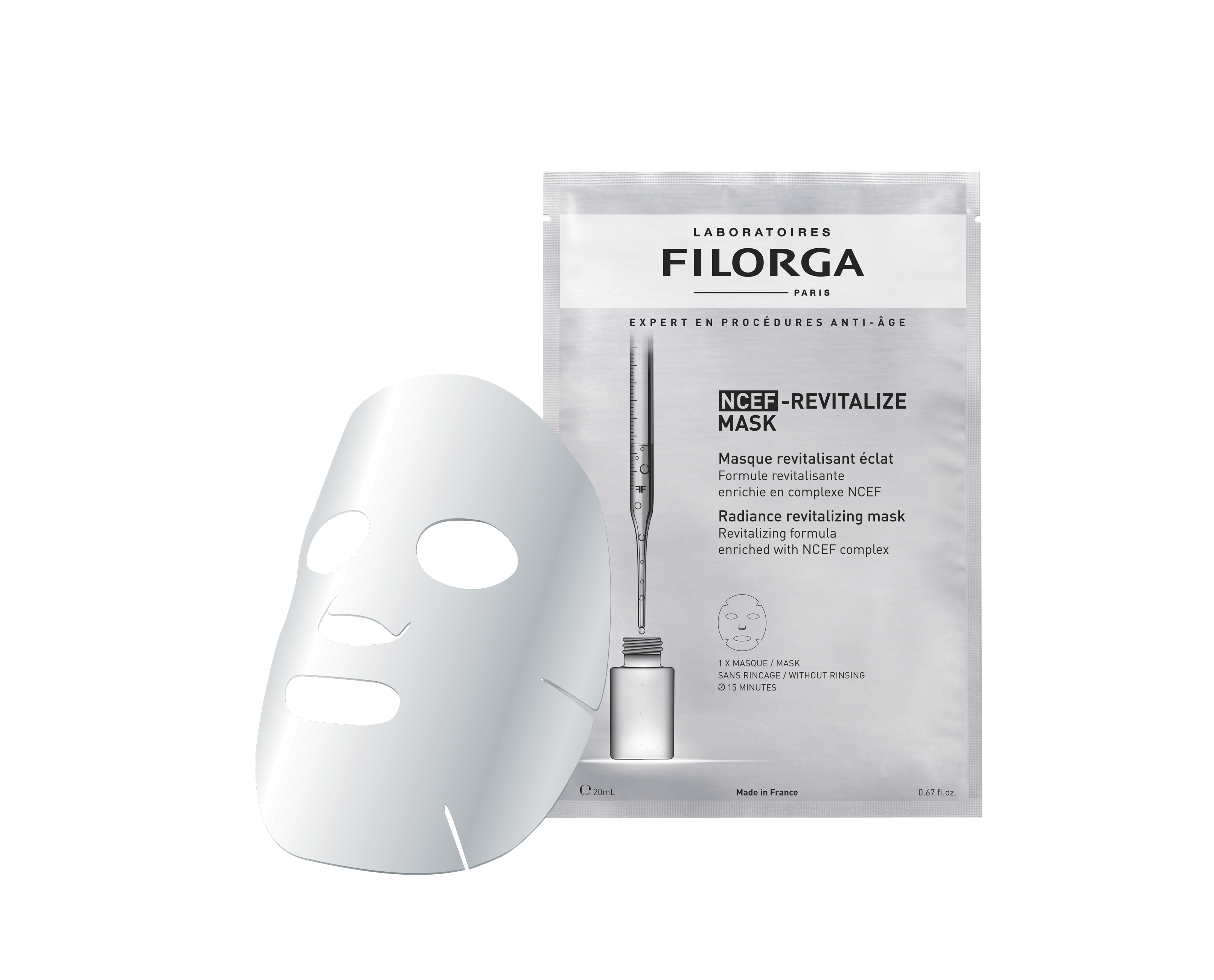 FILORGA REVITALIZE SHEET MASK Ревитализираща маска за блясък 20ml x 12