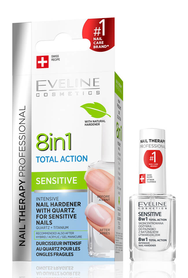 EVELINE Nails Интенз. заздравител Total Action Sensitive 12ml