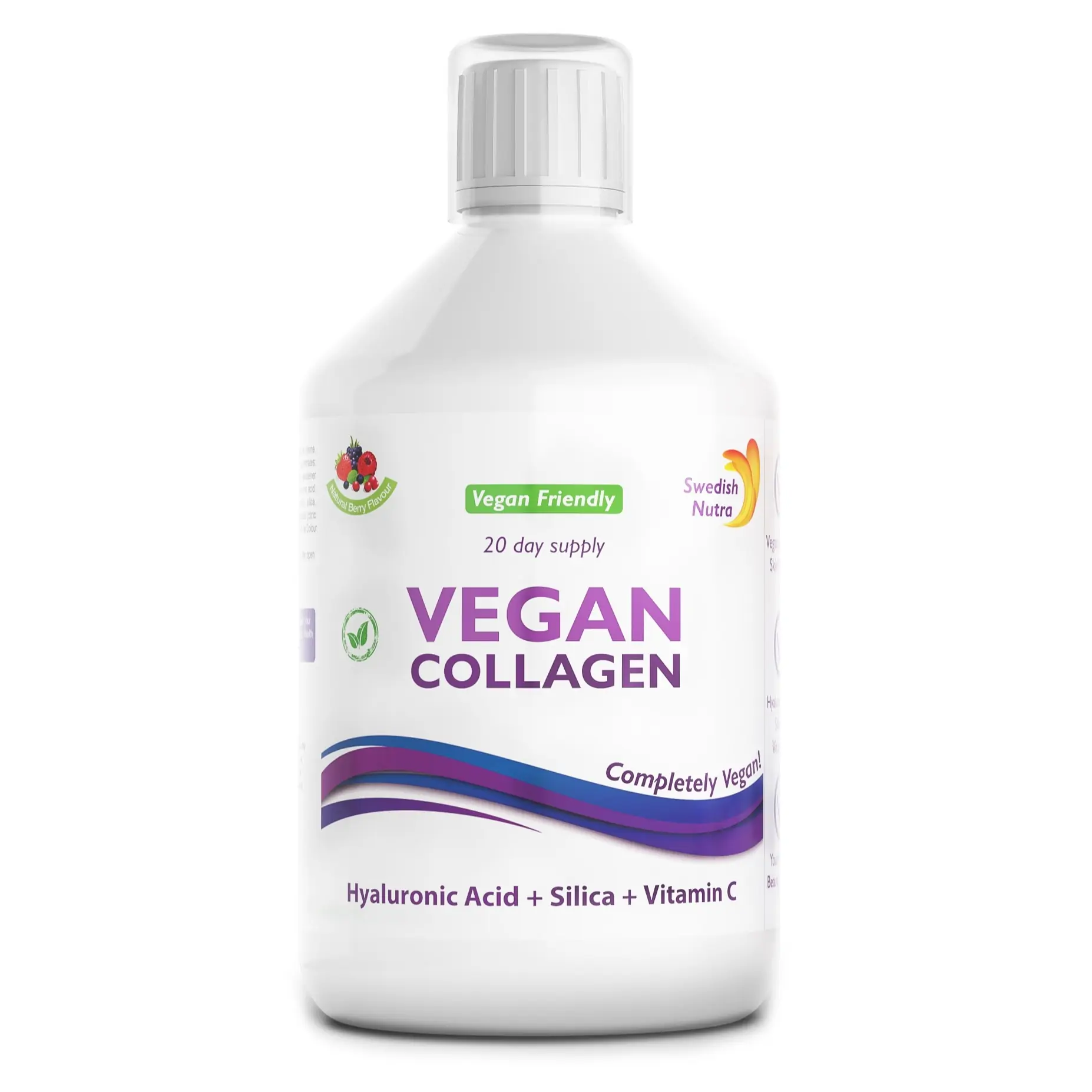 SWEDISH NUTRA Веган Колаген 5000mg течна формула за здрави стави и кожа 500ml