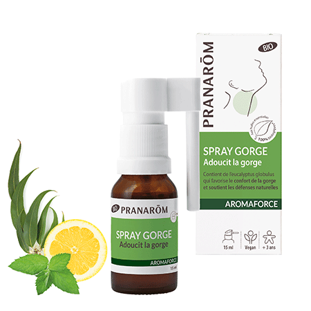 PRANAROM AROMAFORCE спрей за гърло 15ml