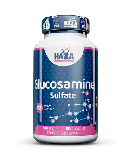 HAYA LABS GLUCOSAMINE SULFATE Глюкозамин сулфат за здрави стави 500mg x 90 caps