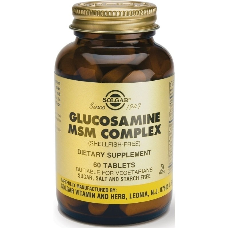 SOLGAR GLUCOSAMINE MSM COMPLEX x 60 tabl