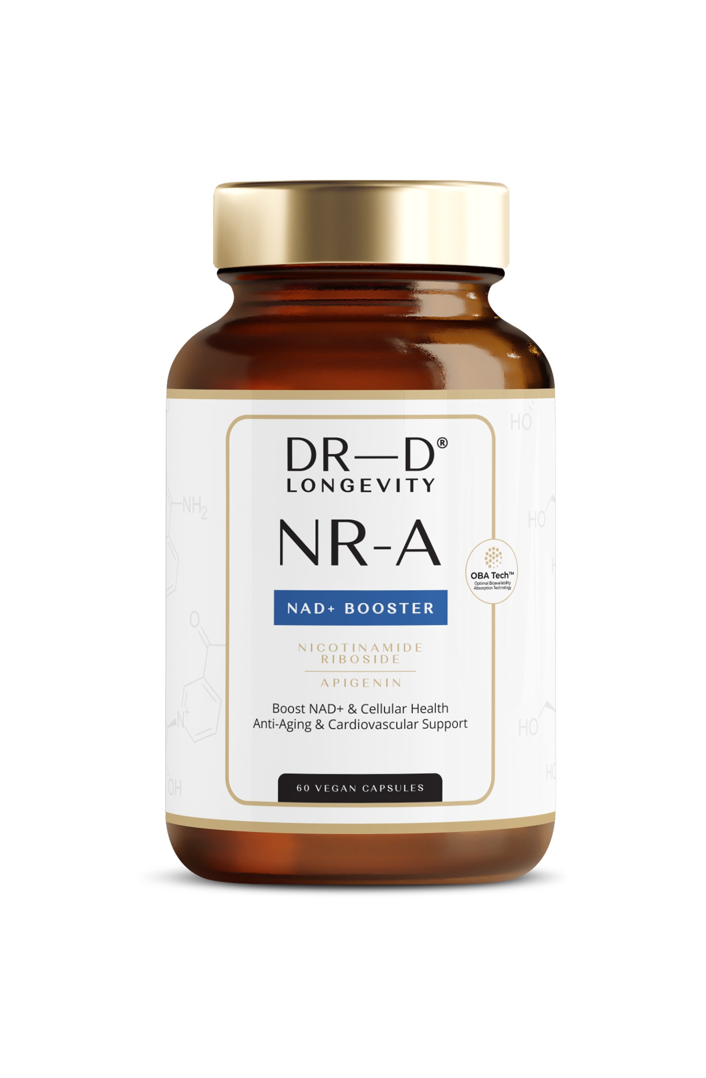 DR-D Longevity NR-A NAD+ бустер с максимално усвояване и антиейдж ефект x 60 caps