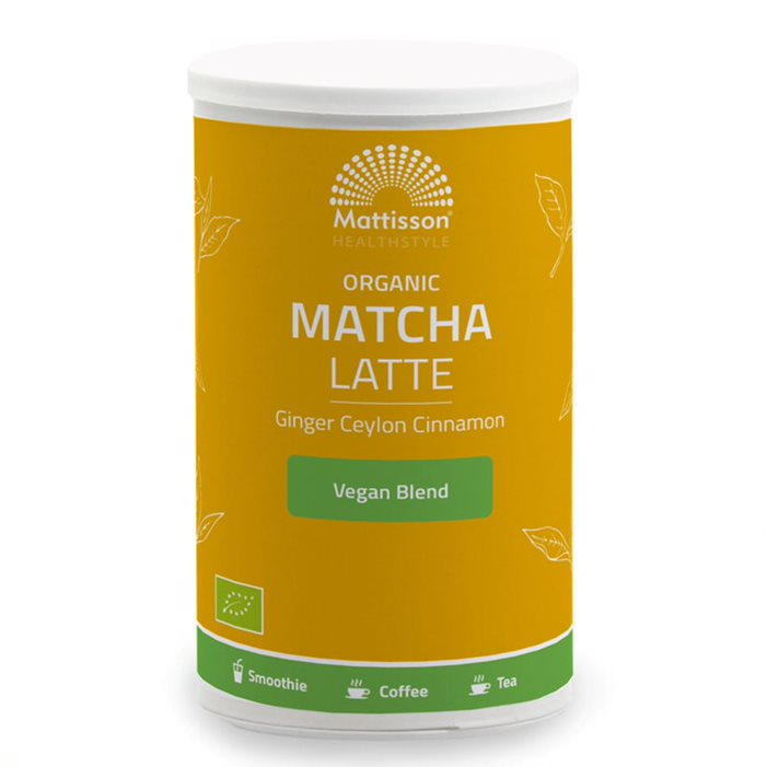 MATTISSON Organic Matcha Latte / Био лате с Матча, Джинджифил, Цейлонска канела x 140 g