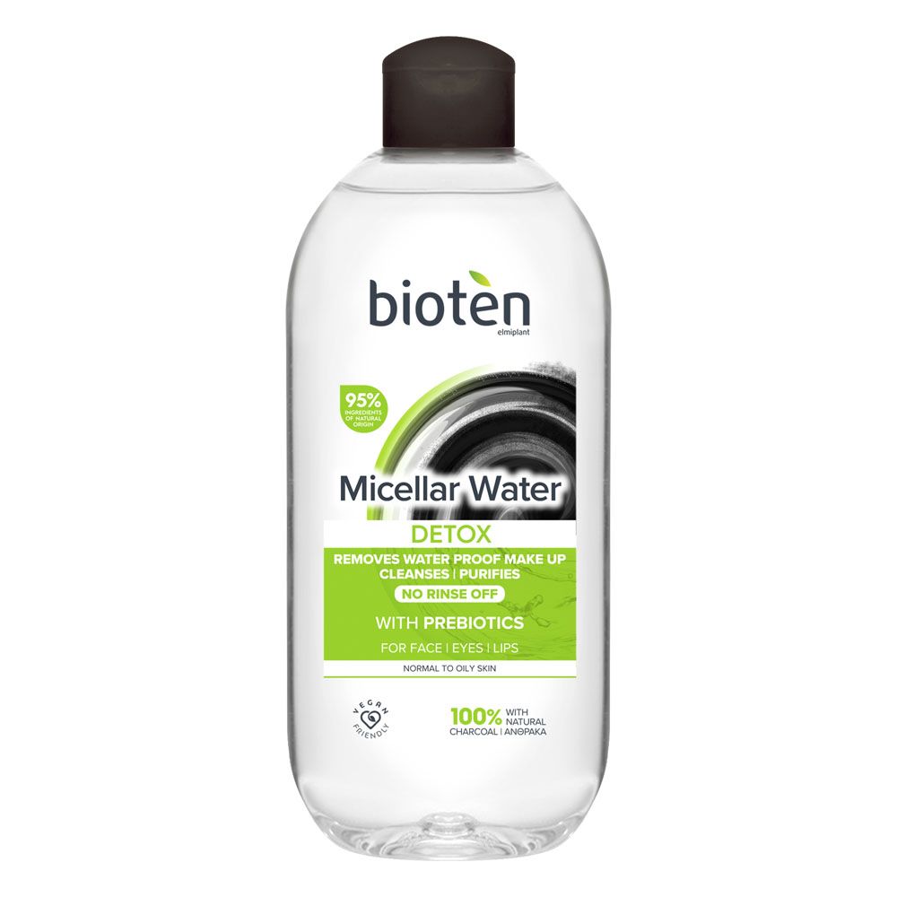 BIOTEN DETOX Мицеларна вода CHARCOAL, 400 мл.
