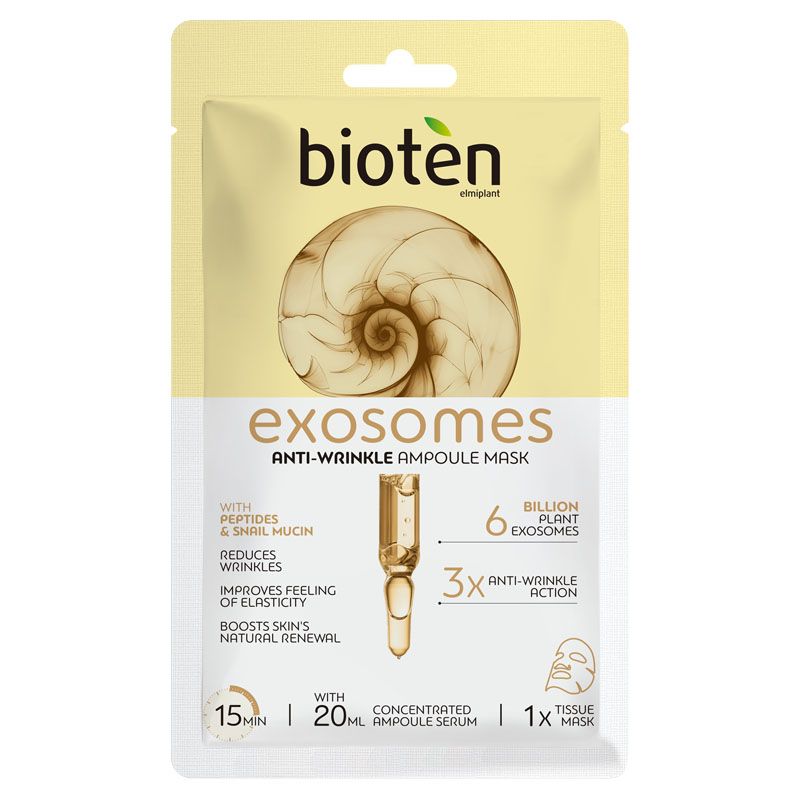 BIOTEN EXOSOMES Маска за лице с пептиди и охлюви, 1бр.