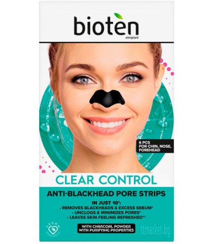 BIOTEN Почистващи ленти за нос, 6 бр.