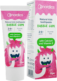 Детска паста за зъби Bubble Gum (2-6+ години), 50 ml