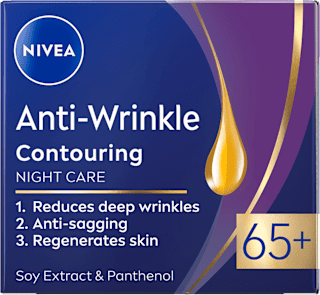 Нощен крем за лице против бръчки, 65+ г., 50 ml