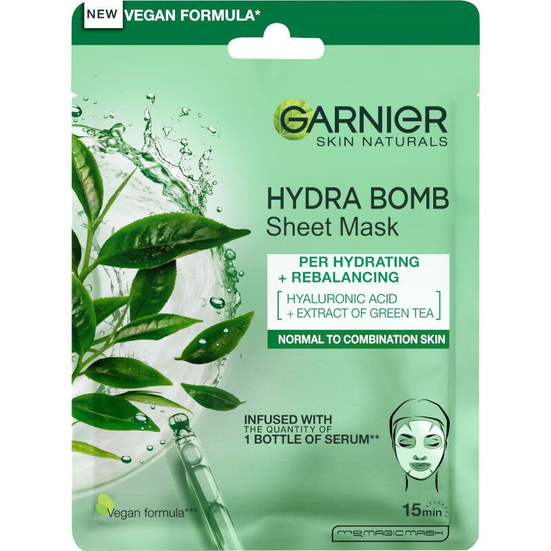 GARNIER SKIN NATURALS MOISTURE+ FRESHNESS TISSUE MASK Маска за лице NORMAL TO COMBINATION SKIN, 32 гр.