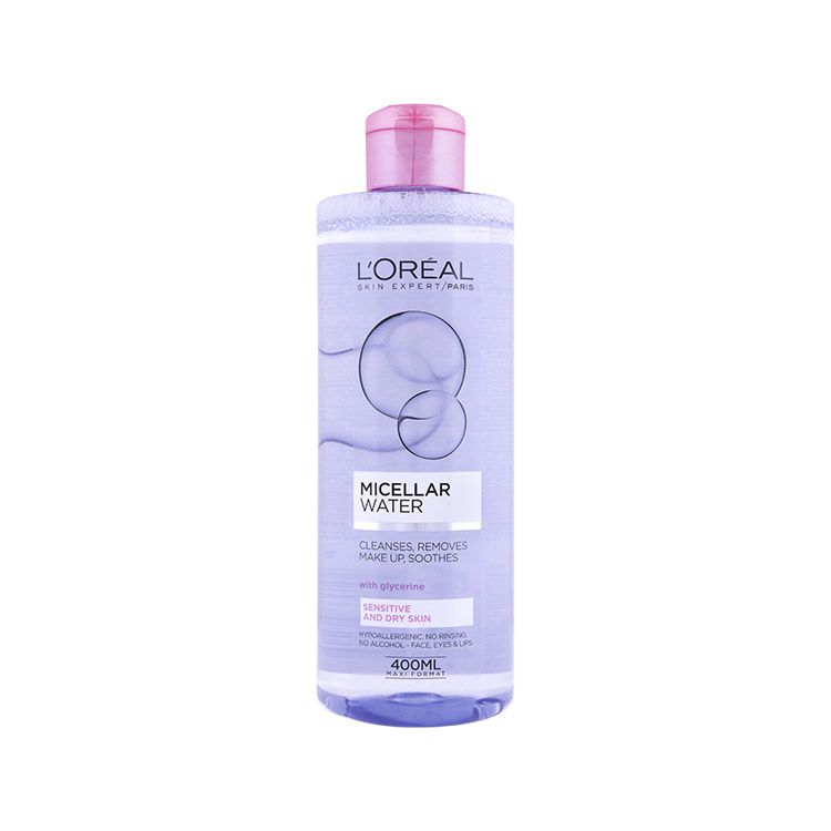 L'OREAL PARIS SKIN EXPERT Мицеларна вода SENSITIVE AND DRY SKIN, 400 мл.