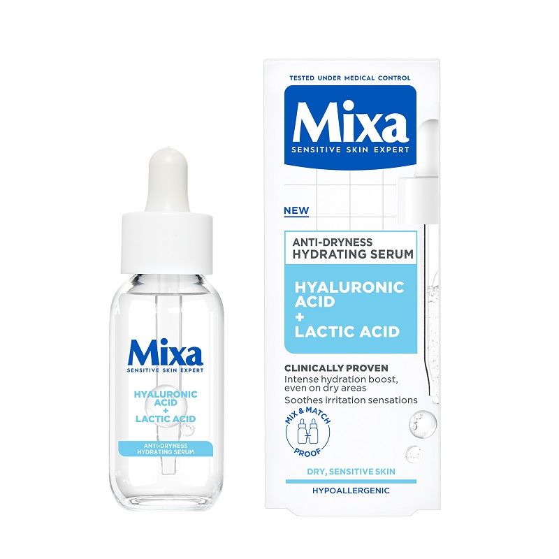 MIXA ANTI- DRYNESS Хидратиращ серум против суха, чувствителна кожа, 30мл