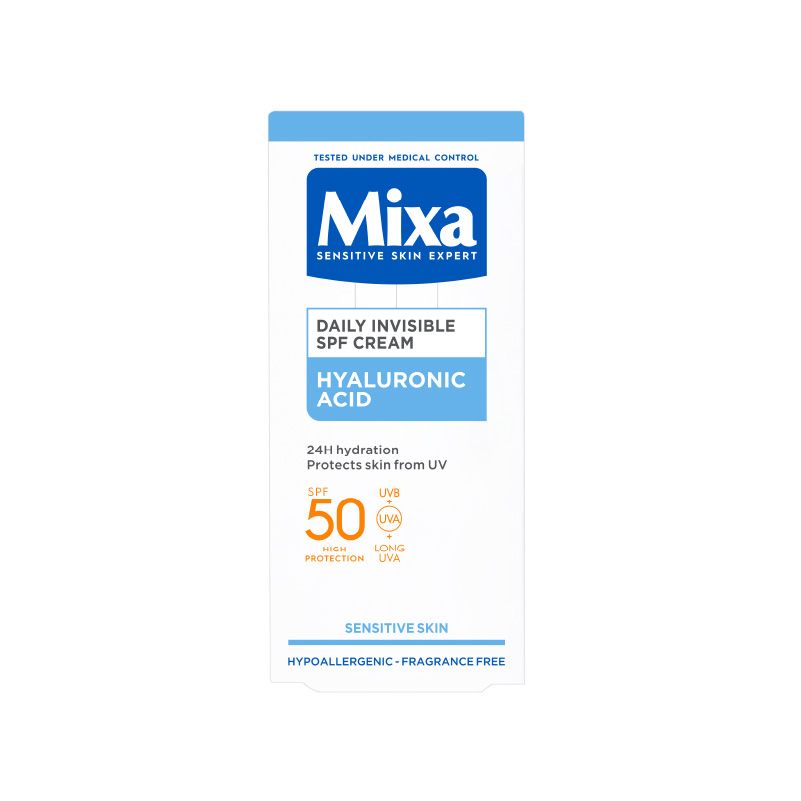 MIXA Дневен крем за лице SPF 50, 50 мл.